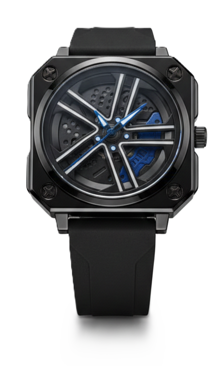 Automotive Inspired Skeleton Watch