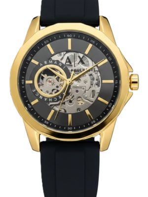 Armani Exchange Skeleton Dial Automatic Watch