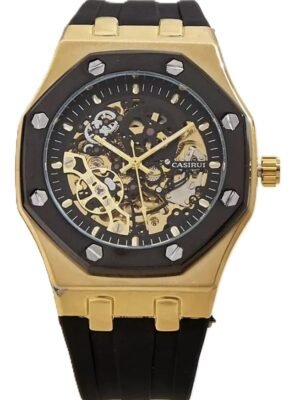 Casirui Gold Skeleton Automatic Luxury Men's Watch