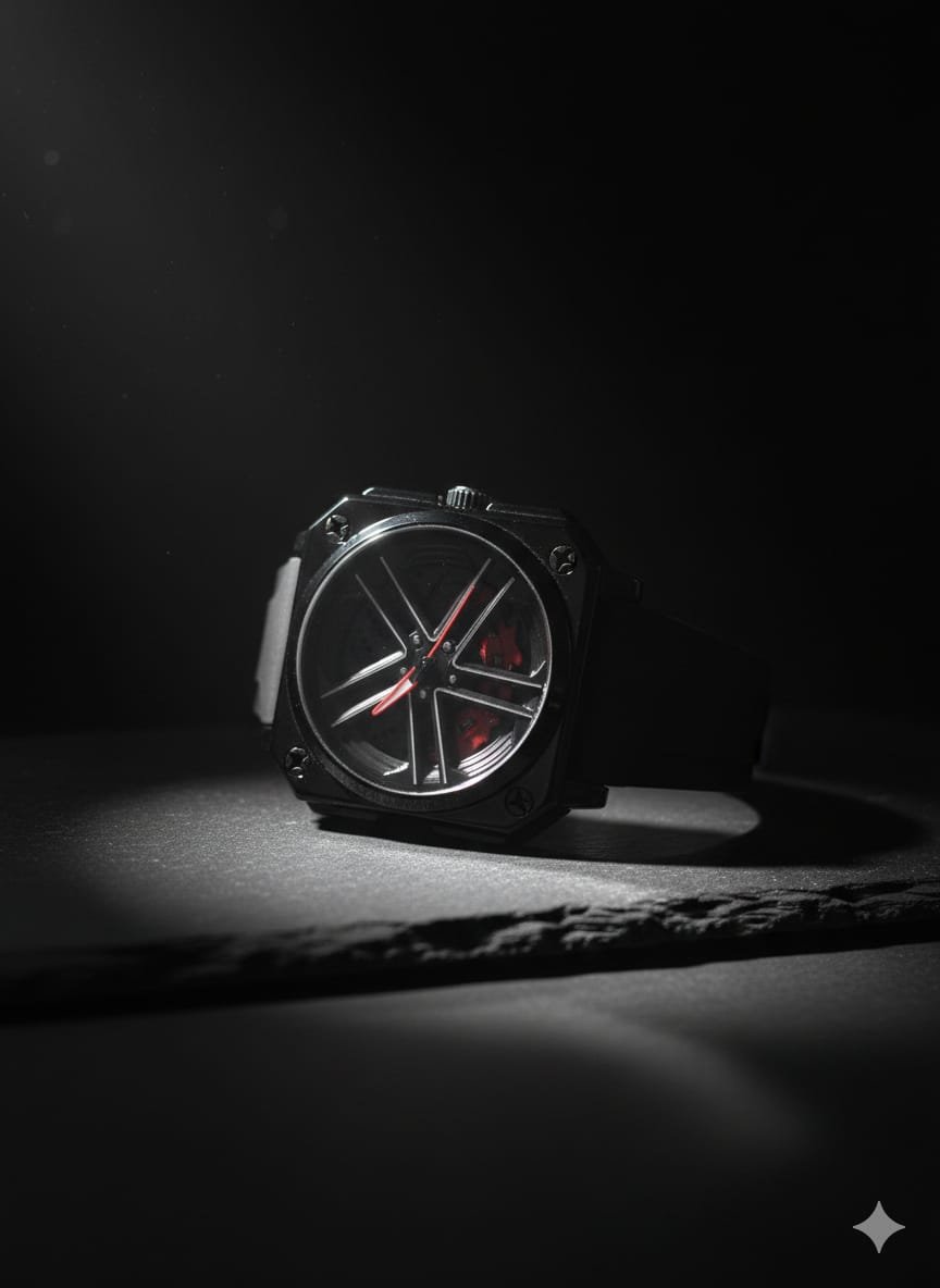 Automotive Inspired Skeleton Watch - Image 4