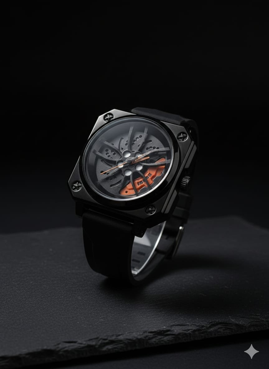 Automotive Inspired Skeleton Watch - Image 5