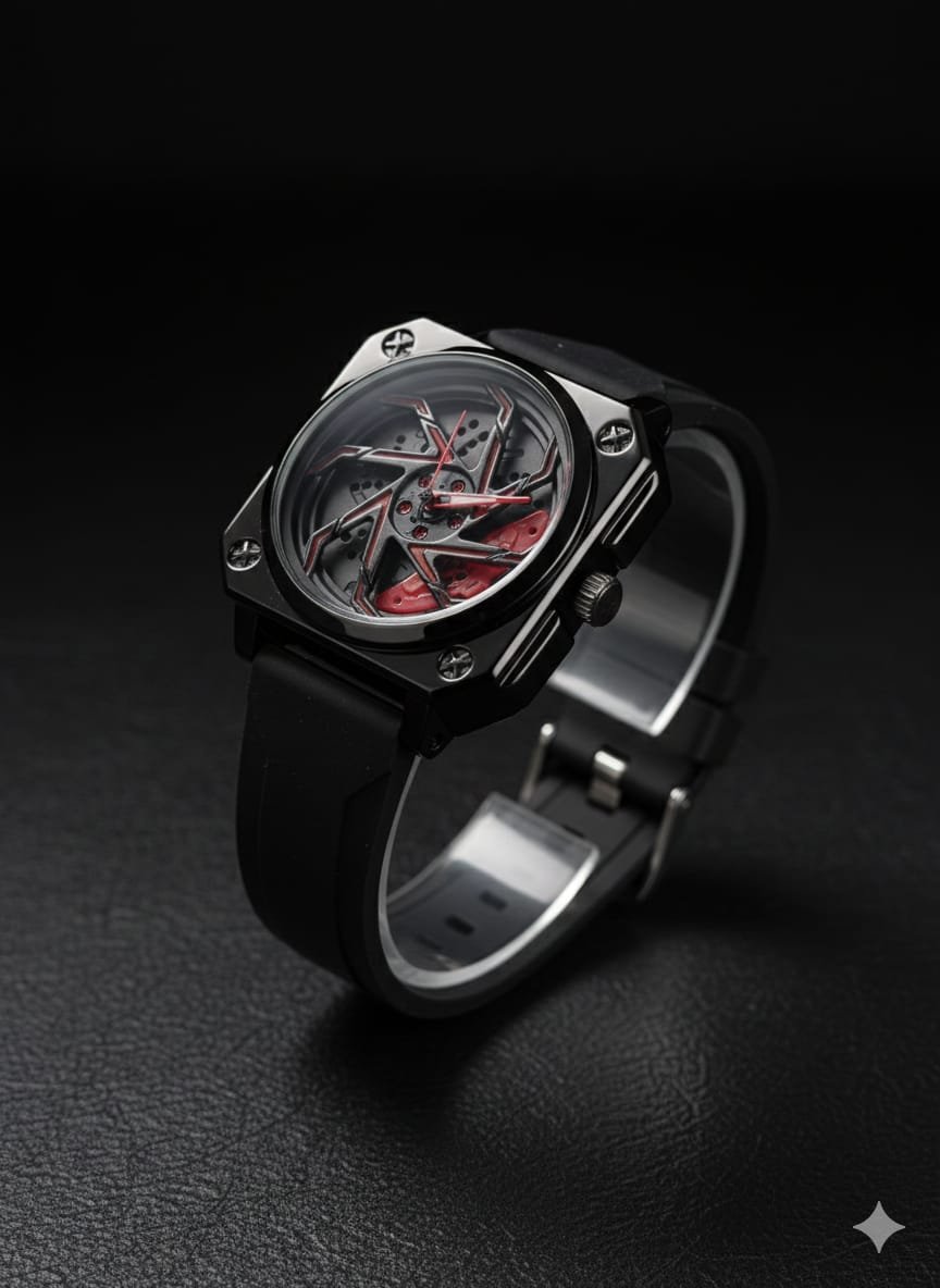 Automotive Inspired Skeleton Watch - Image 7