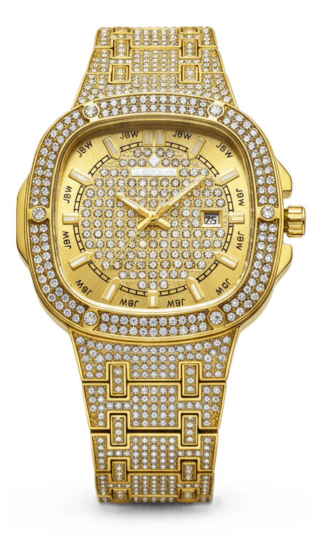 JBW Mondrian Luxury Gold Diamond Watch