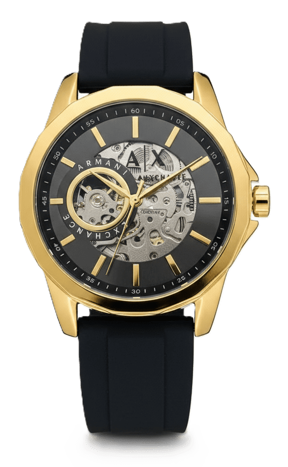 Armani Exchange Skeleton Dial Automatic Watch