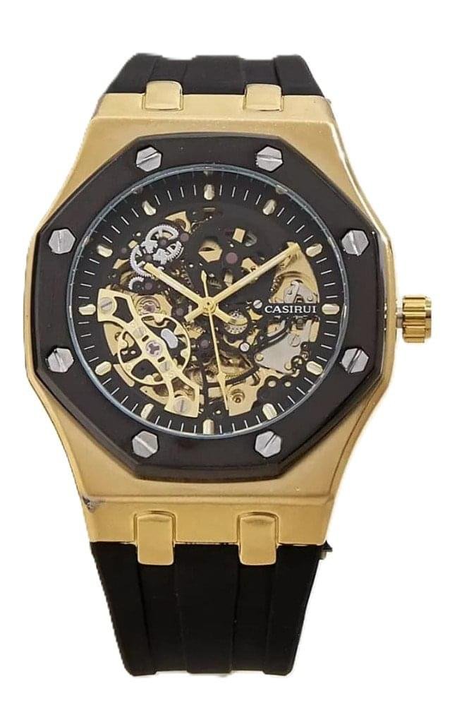 Casirui Gold Skeleton Automatic Luxury Men's Watch